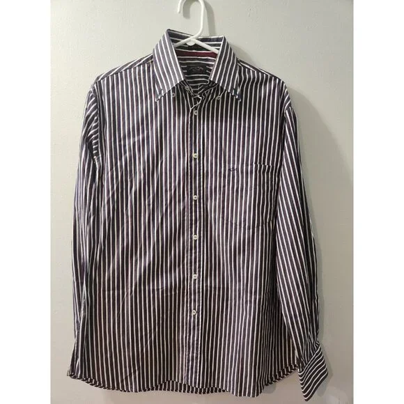 Paul And Shark Yachting Men Shirt Made In Italy Size 41 Long Sleeves Pre-Owned - Picture 1 of 8